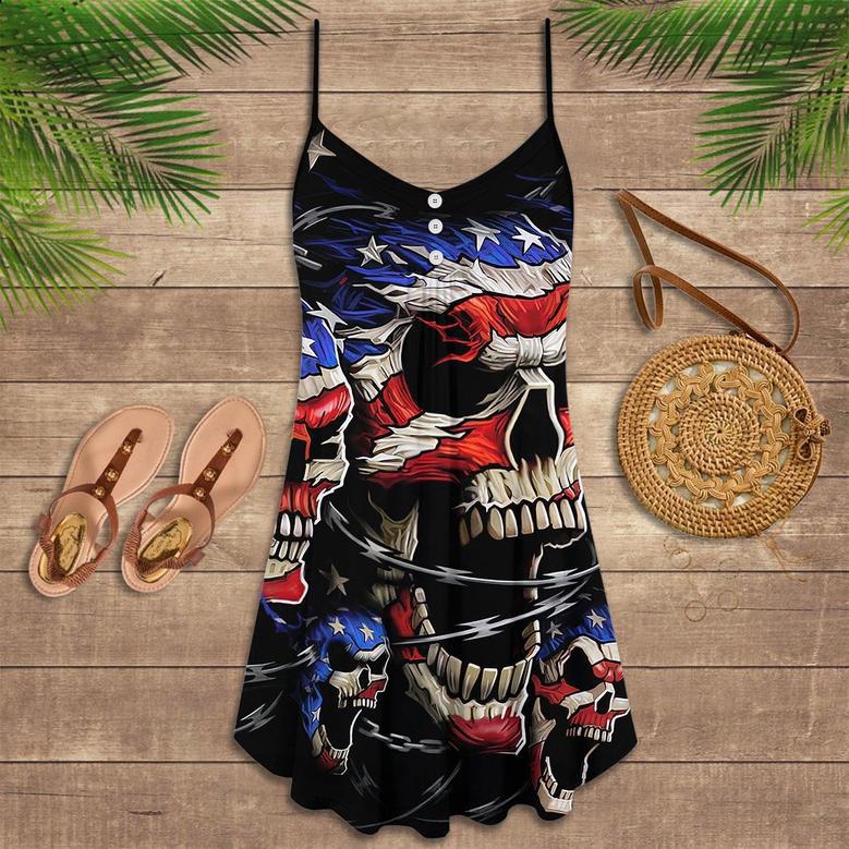 Skull Love America Forever - Summer Dress