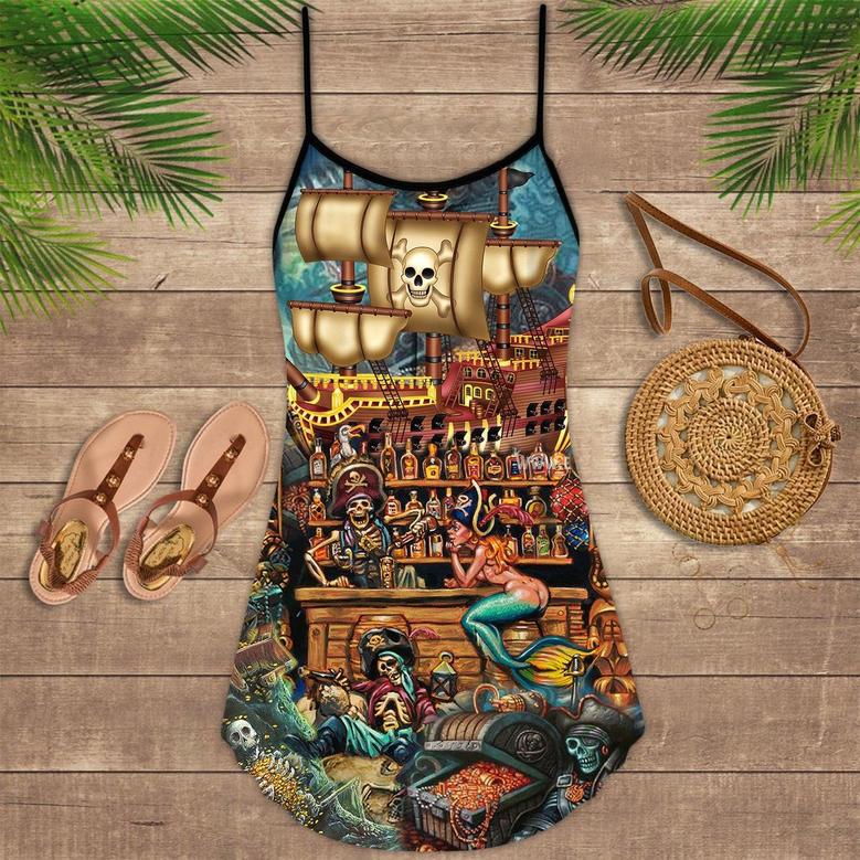 Skull Pirate Hunting Treasure - Summer Dress