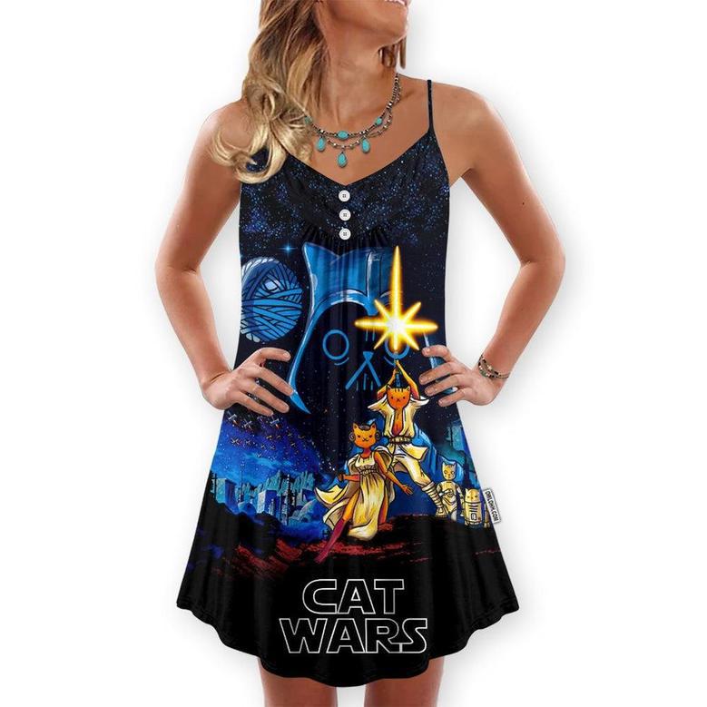 Star Wars Cat A New Hope - V-Neck Sleeveless Cami Dress