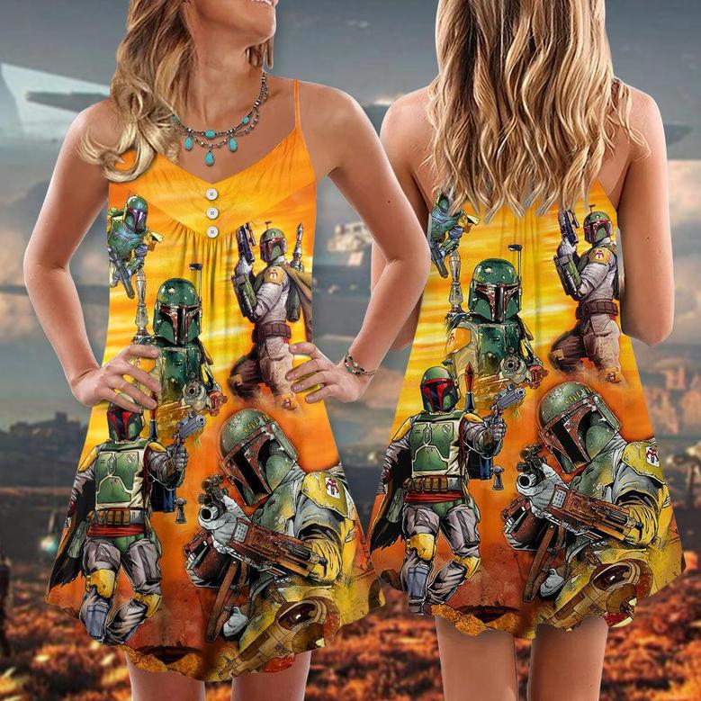 Star Wars I'm A Mandalorian. Weapons Are Part Of My Religion - V-Neck Sleeveless Cami Dress