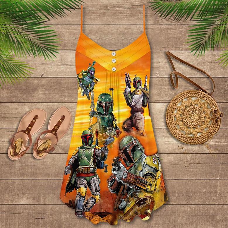 Star Wars I'm A Mandalorian. Weapons Are Part Of My Religion - V-Neck Sleeveless Cami Dress