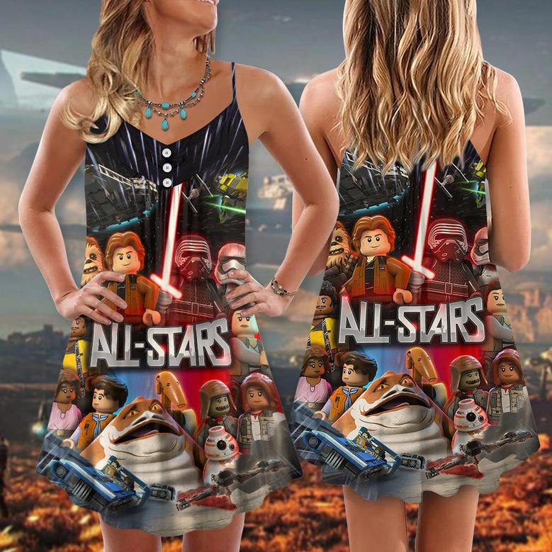 Star Wars Lego All Star - V-Neck Sleeveless Cami Dress