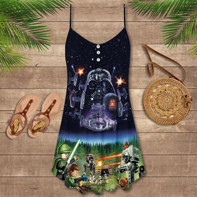 Star Wars Lego It's A Trap! - V-Neck Sleeveless Cami Dress