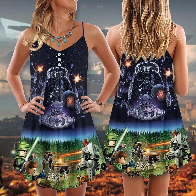 Star Wars Lego It's A Trap! - V-Neck Sleeveless Cami Dress