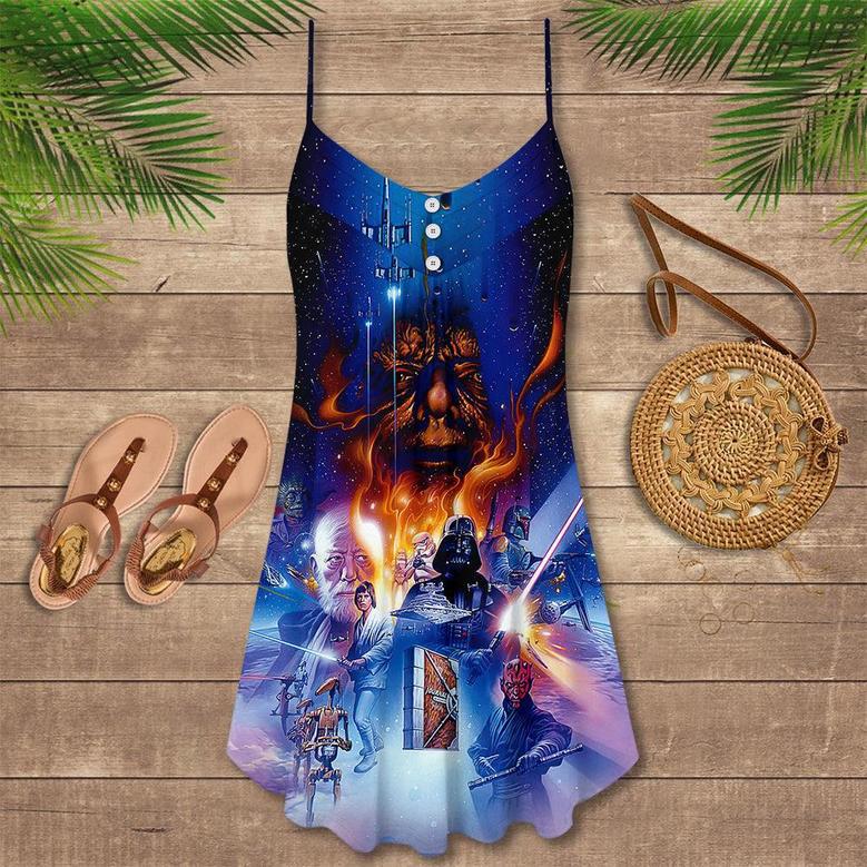 Star Wars Welcome To The Creepshow - V-Neck Sleeveless Cami Dress