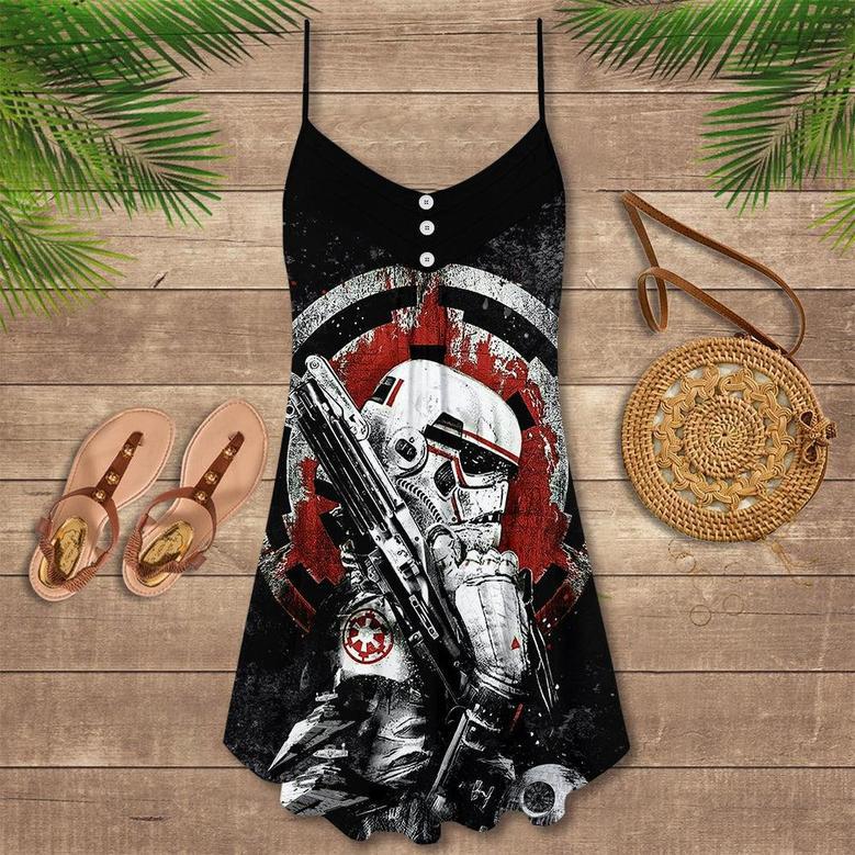 Starwars Born To Kill - V-Neck Sleeveless Cami Dress