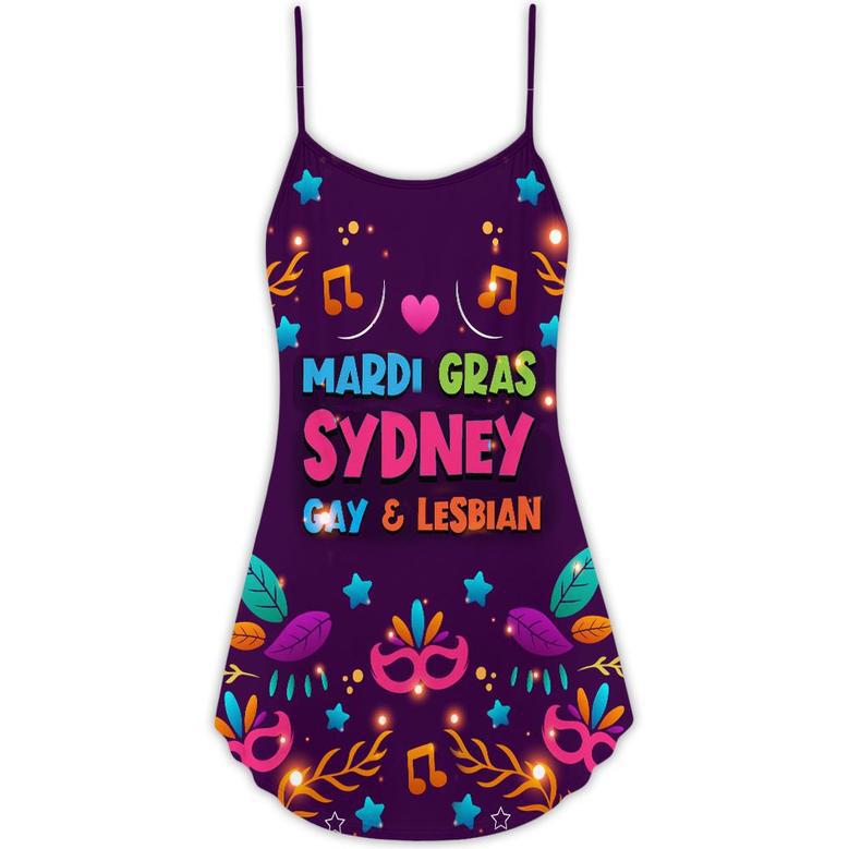 Sydney Mardi Gras Amazing Style Art - V-Neck Sleeveless Cami Dress