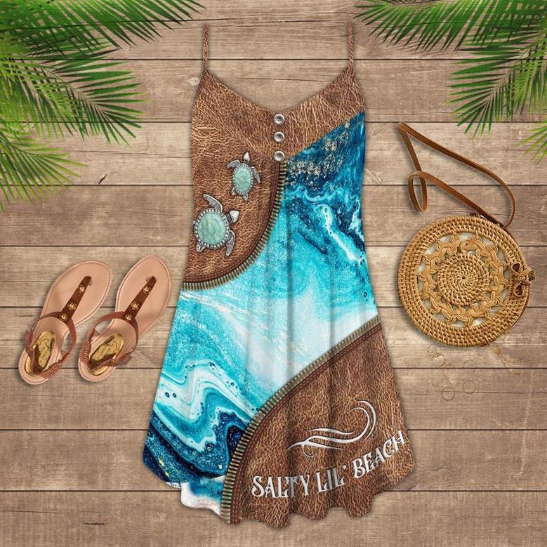 Turtle Is Beach Soul Salty Life Beach - Summer Dress