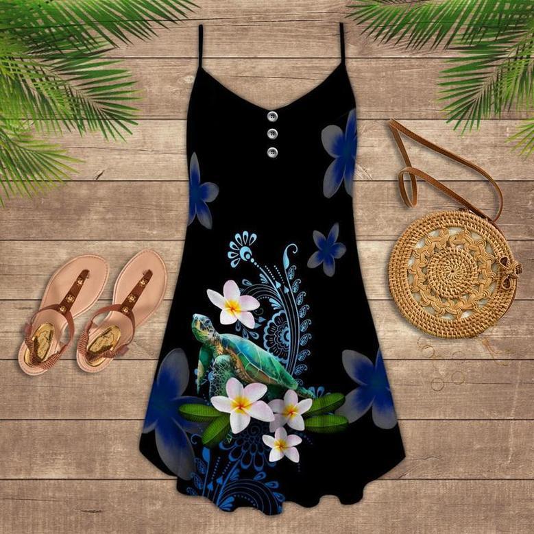 Turtle Love Flower Everytime - Summer Dress