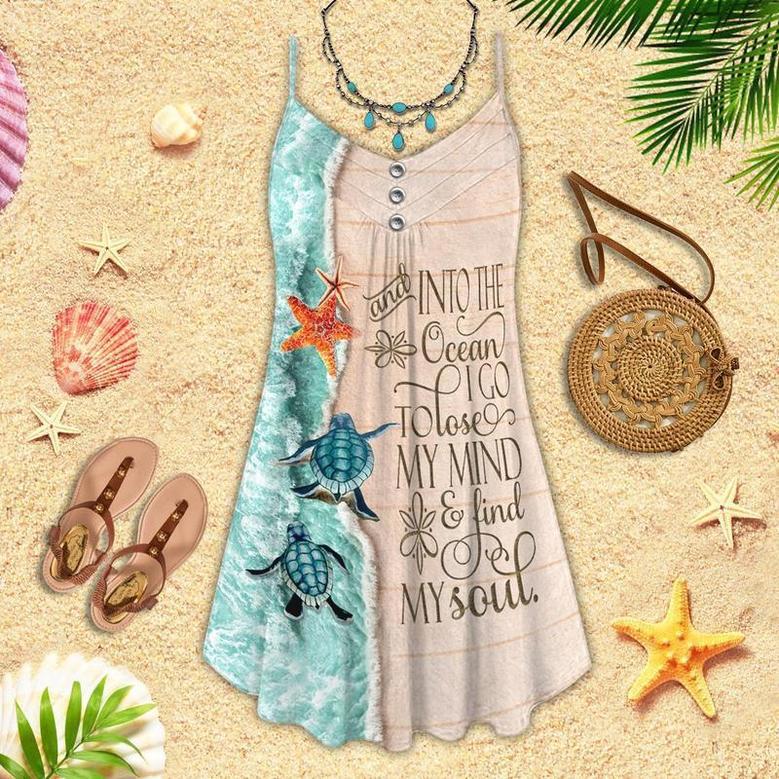 Turtle Love Ocean Into The Ocean I Go - Summer Dress