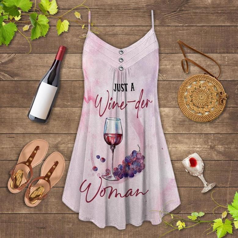 Wine And Summer Vibes Just A Wine - Summer Dress