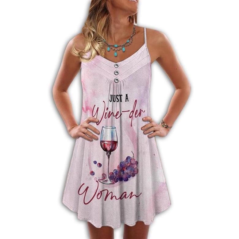 Wine And Summer Vibes Just A Wine - Summer Dress