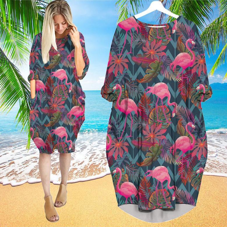 Aloha Adventure To The Beach Long Sleeve Midi Dress