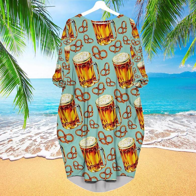 Beer & Pretzel Long Sleeve Midi Dress