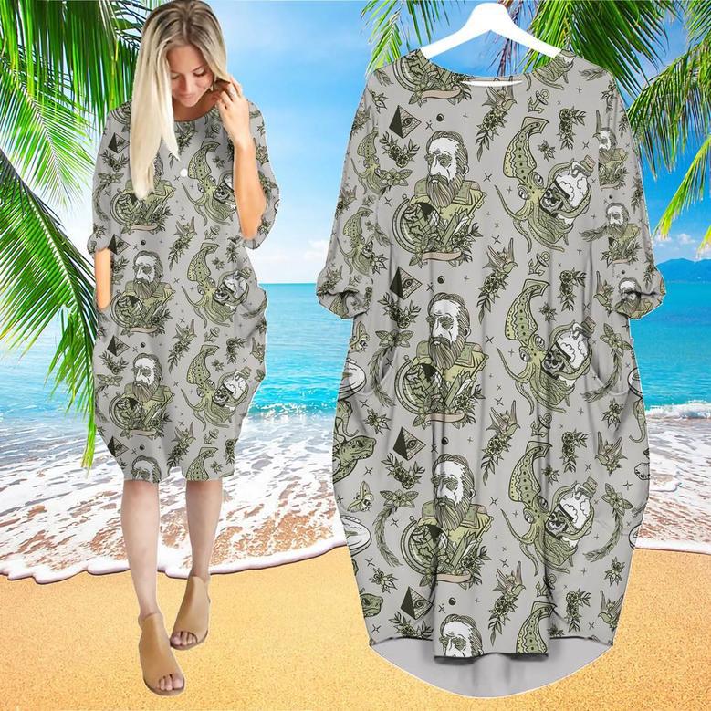 Flat Earth Is Flat Change My Mind Long Sleeve Midi Dress