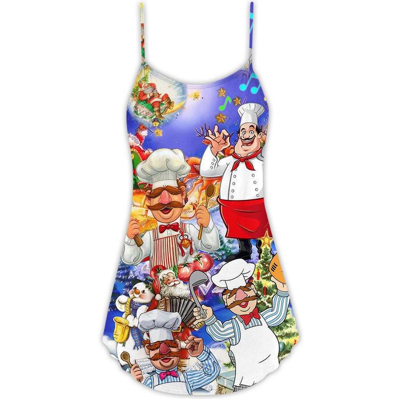 Food Once You Put My Meat In Your Mouth You're Going To Want To Swallow Chef - V-Neck Sleeveless Cami Dress