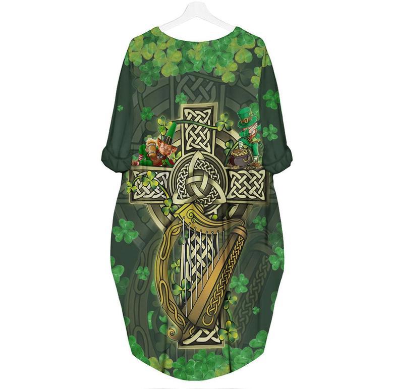 Irish Saint Patricks Day Long Sleeve Midi Dress