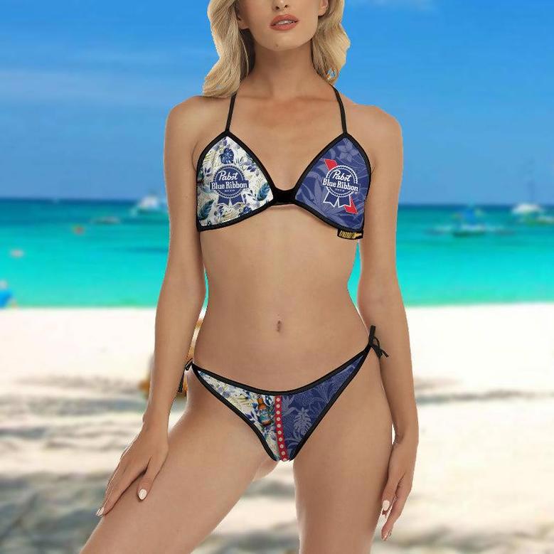 Pabst Blue Ribbon Triangle Beach Bikini