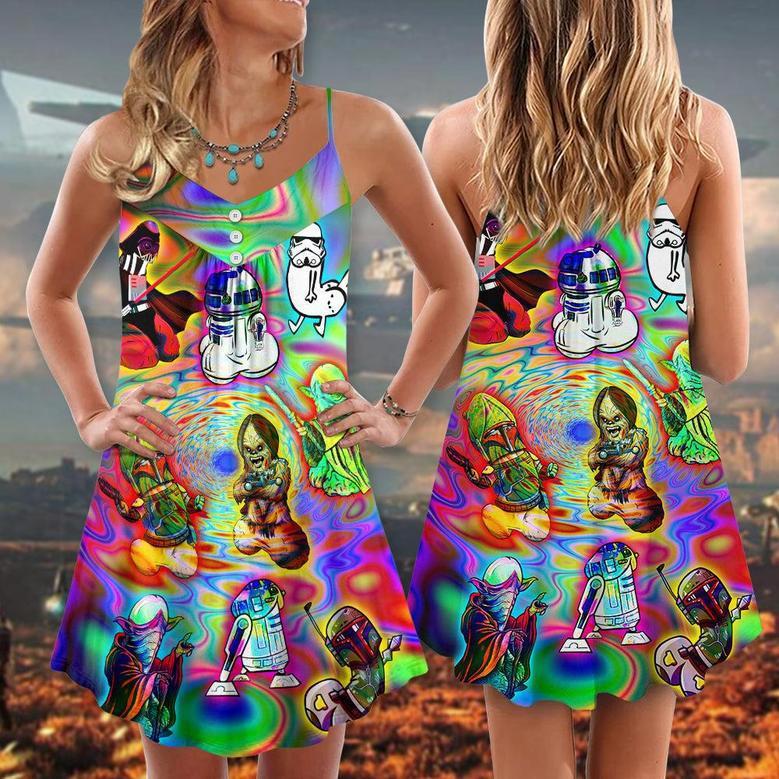 Star Wars Your Eyes Can Deceive You, Don't Trust Them - V-Neck Sleeveless Cami Dress