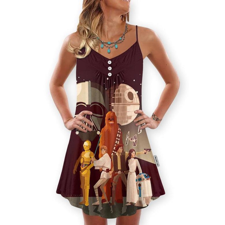 Summer Star Wars Rebel - V-Neck Sleeveless Cami Dress