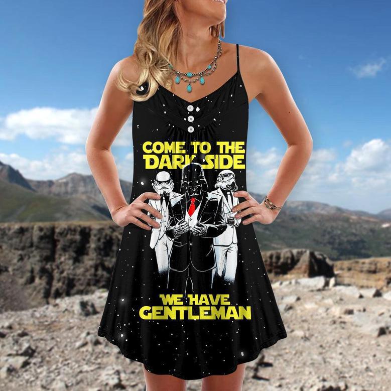 Sw Darth Vader Come To The Dark Side We Have Gentleman - V-Neck Sleeveless Cami Dress