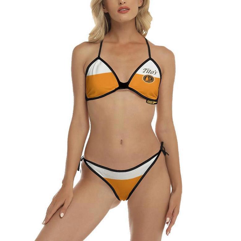 Tito's Stripes Triangle Beach Bikini