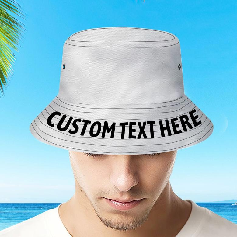 Custom Bucket Hat With Text Unisex Fisherman Hat Summer Hat