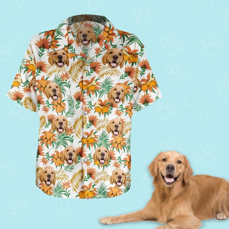 Custom Dog Face Hawaiian Shirt Men's Hawaiian Shirt All Over Print Gift For Pet Lover