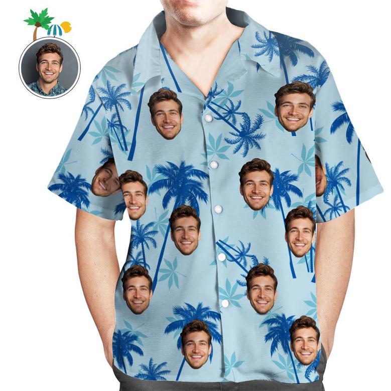 Custom Face Hawaiian Shirt Men's All Over Print Golf Hawaiian Shirt