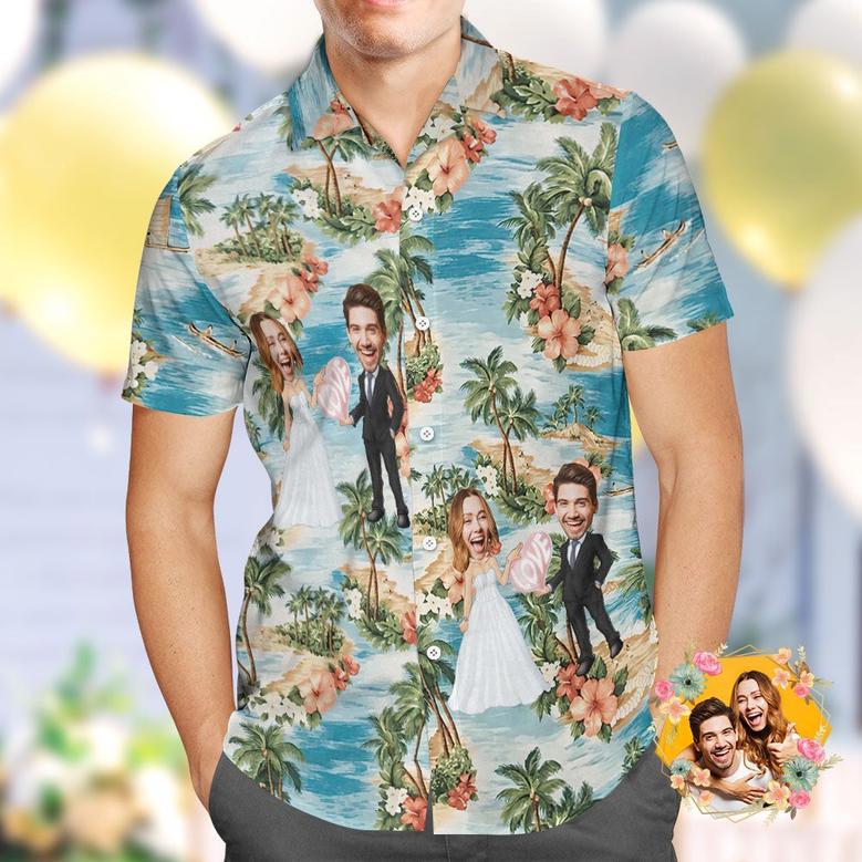 Custom Hawaiian Shirt Personalized Wedding Hawaiian Shirt Best Wedding Gift