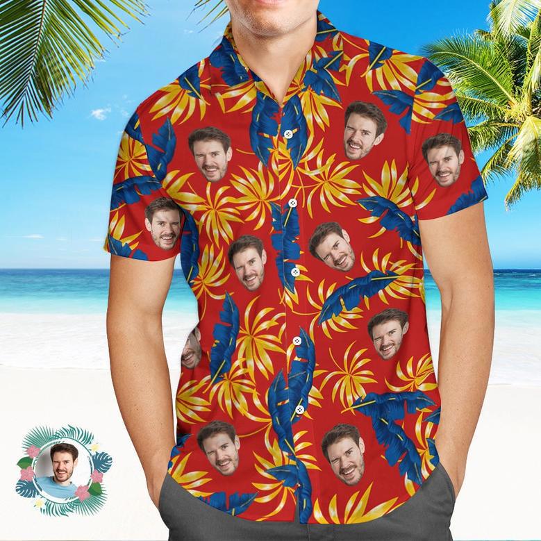 Custom Hawaiian Shirts Colorful Leaves Aloha Beach Shirt