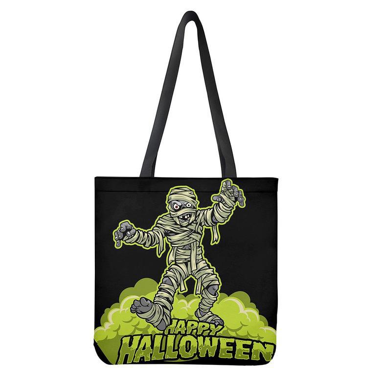 Halloween Mummy Print Tote Bag