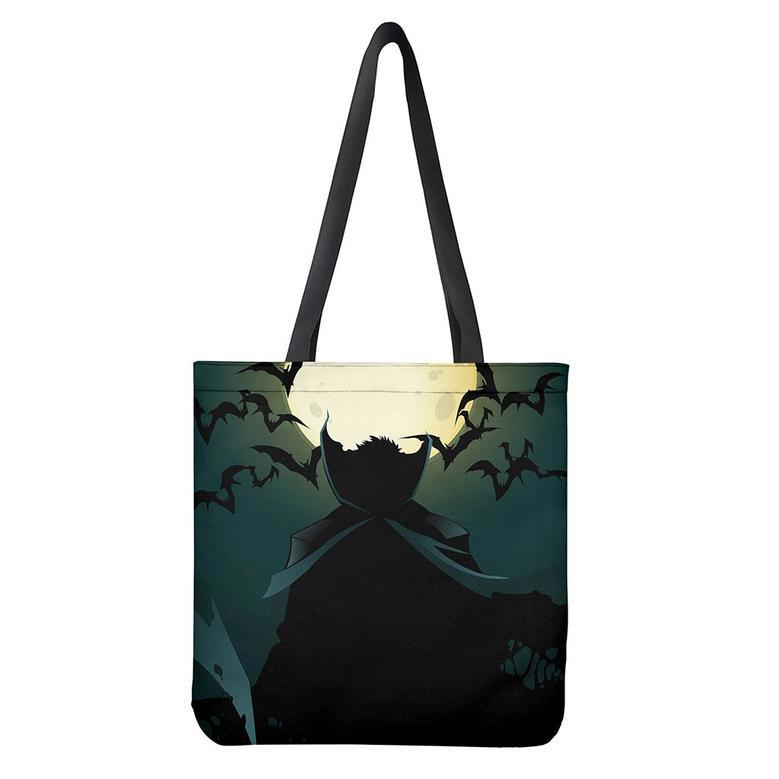 Halloween Vampire Silhouette Print Tote Bag