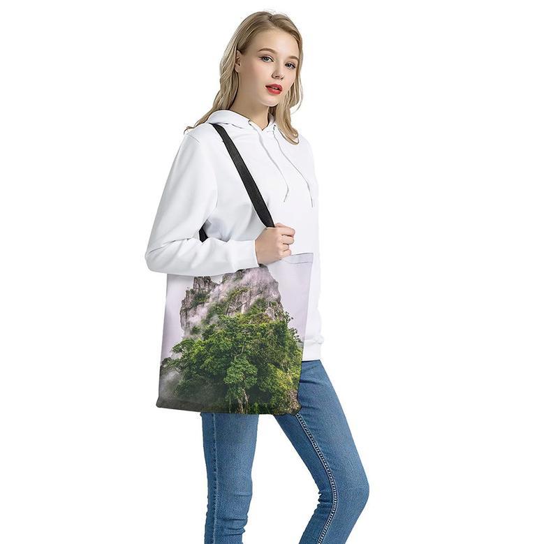 High Mountain Print Tote Bag