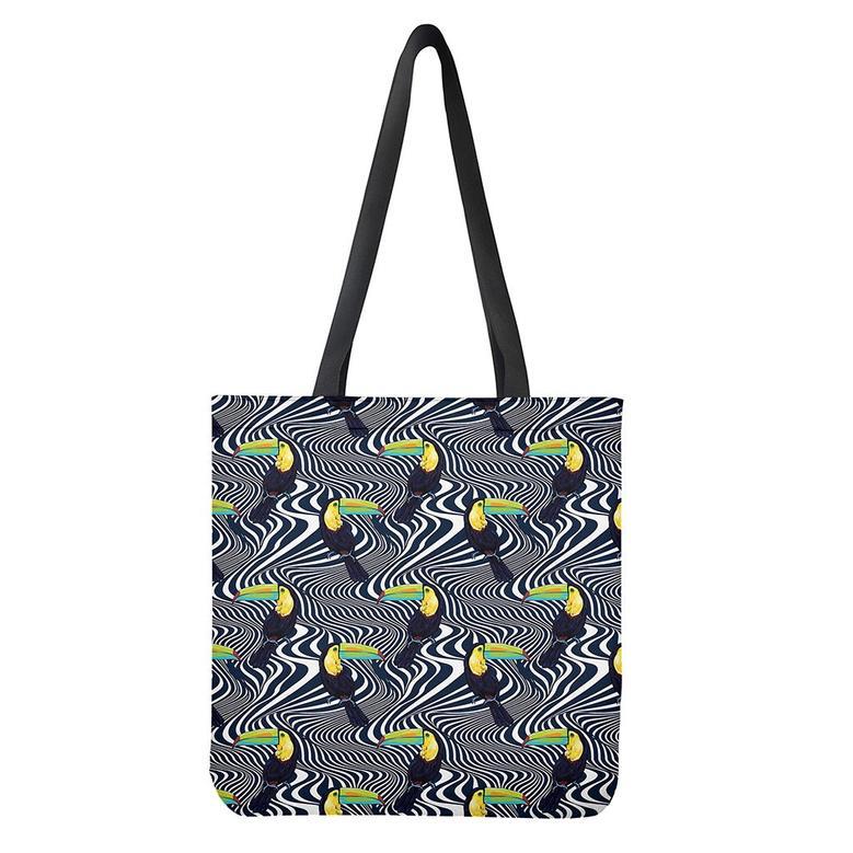 Illusion Toucan Print Tote Bag