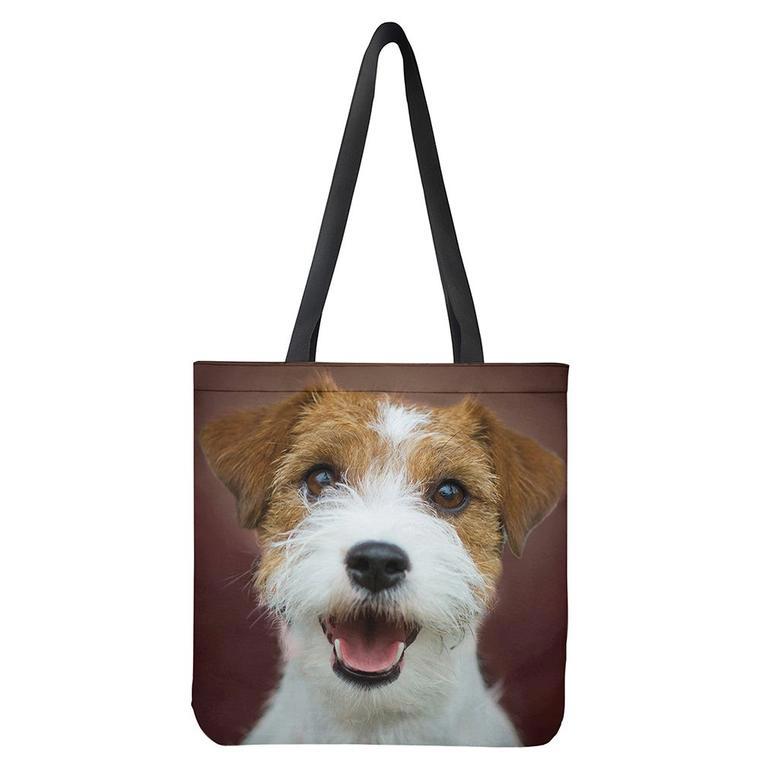 Jack Russell Terrier Portrait Print Tote Bag