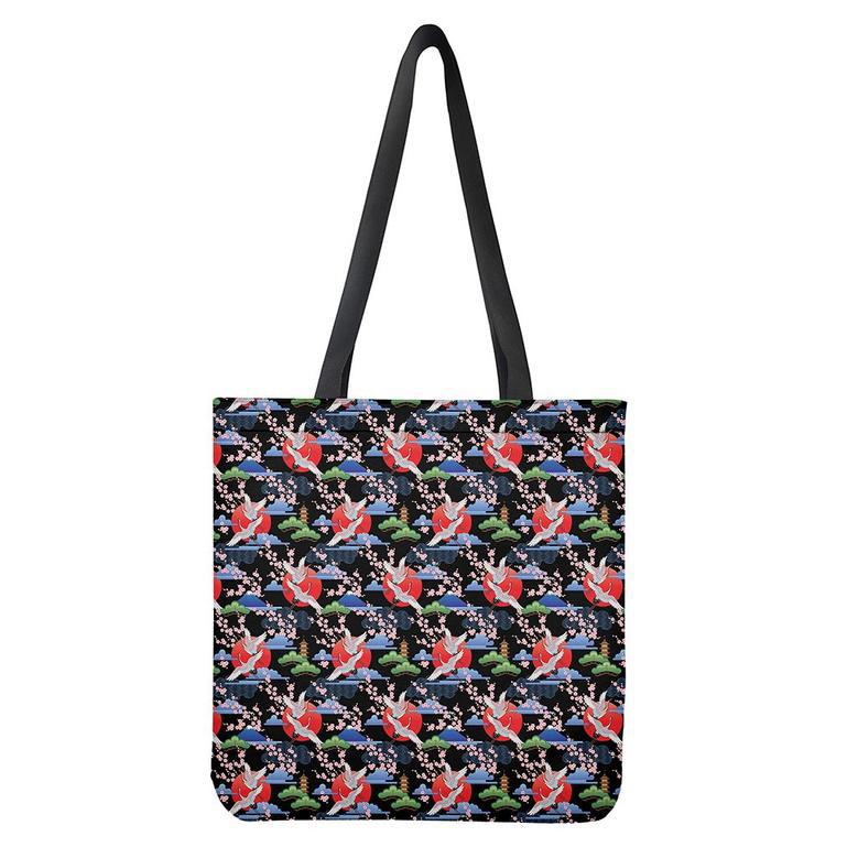 Japanese Traditional Pattern Print Tote Bag