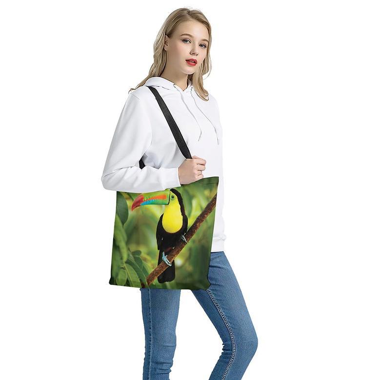 Keel-Billed Toucan Print Tote Bag