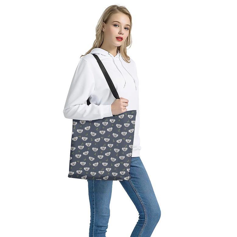 Koala Bear Pattern Print Tote Bag