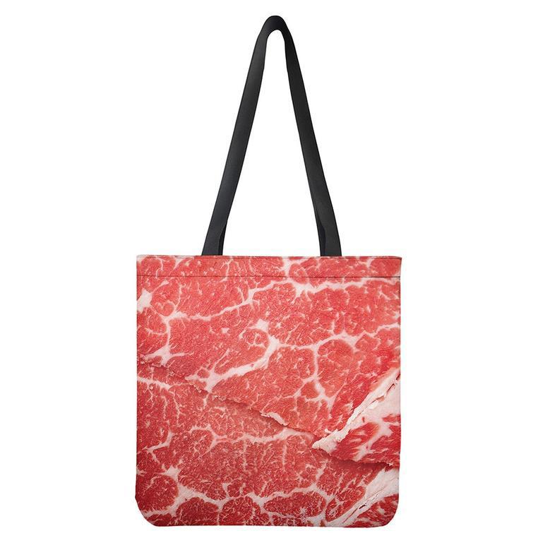 Meat Print Tote Bag