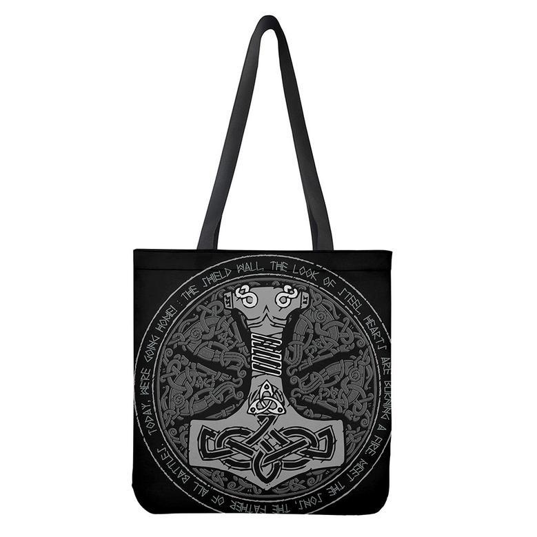 Mjolnir Hammer Of Thor Print Tote Bag