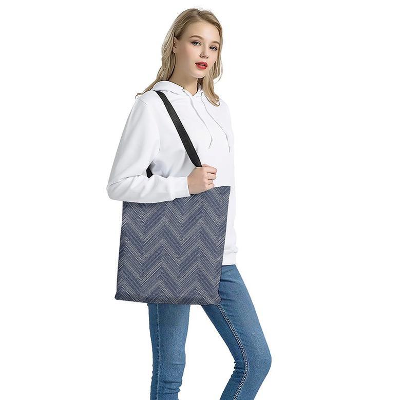 Native Denim Jeans Pattern Print Tote Bag