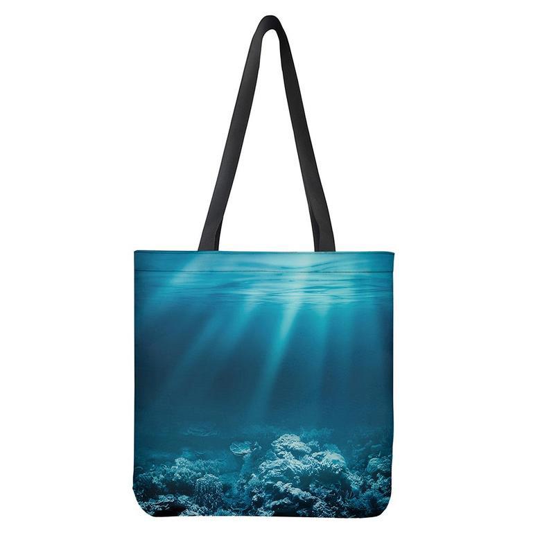 Ocean Underwater Print Tote Bag