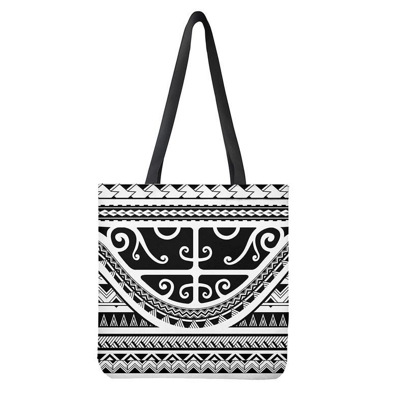 Polynesian Tribal Tattoo Pattern Print Tote Bag