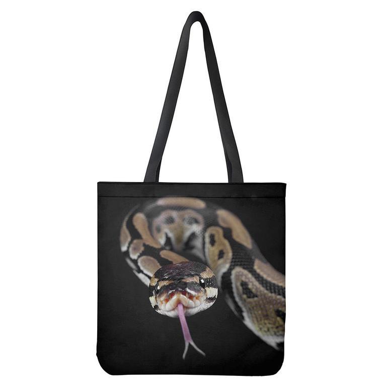 Python Snake Print Tote Bag