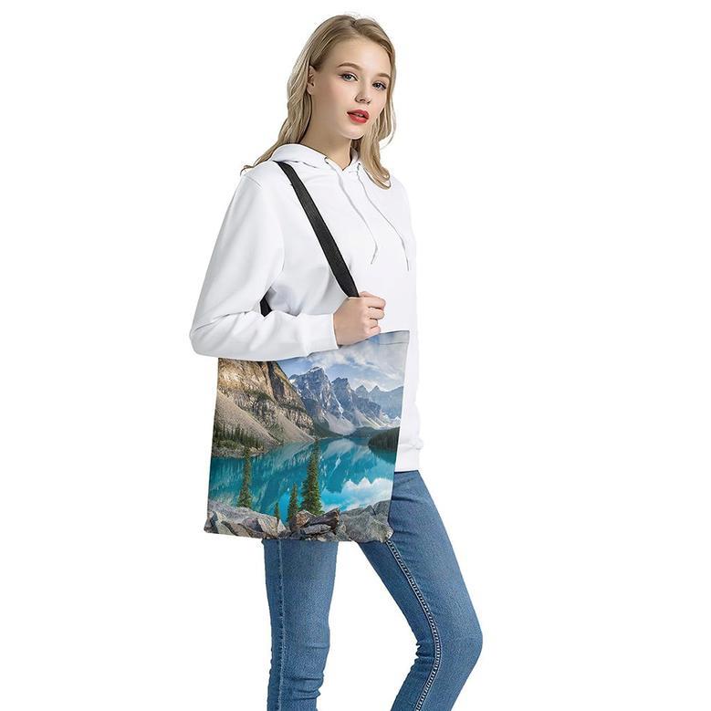 Rocky Mountain Print Tote Bag