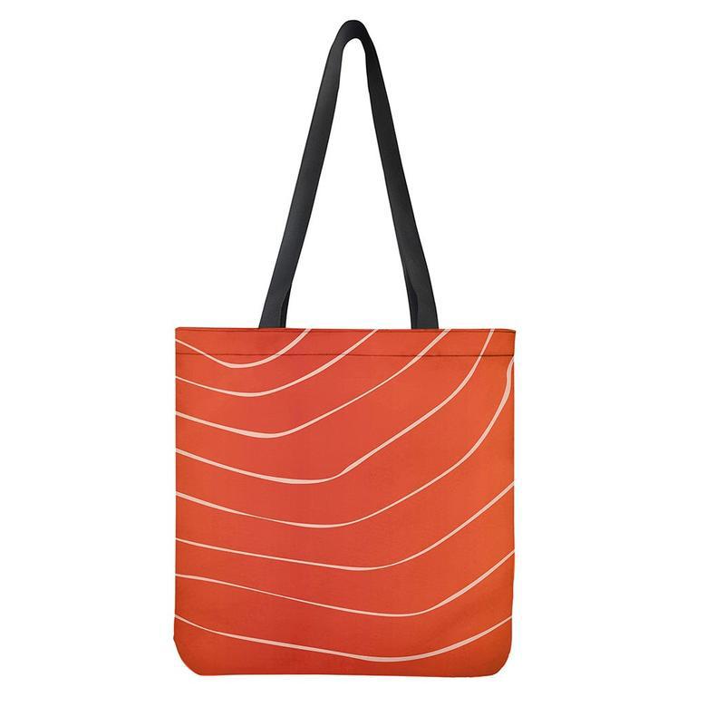 Salmon Artwork Print Tote Bag