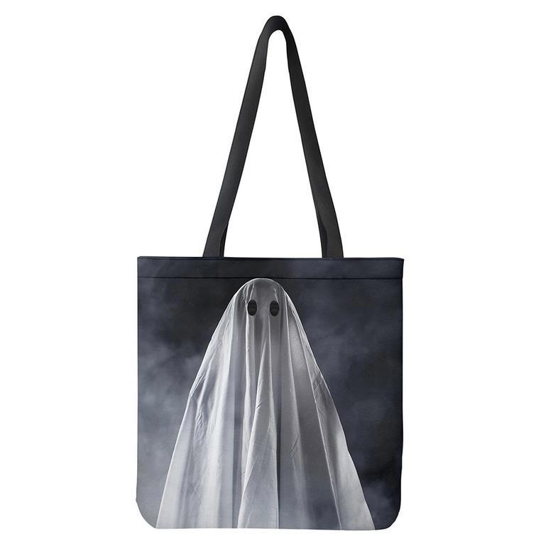 Scary Ghost Print Tote Bag