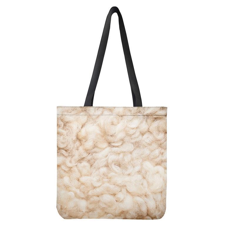 Sheepskin Print Tote Bag