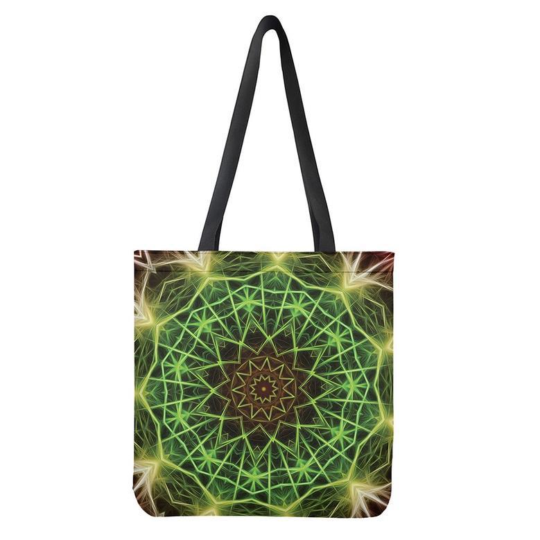 Sparkle Kaleidoscope Print Tote Bag